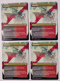 4x Terminate MTG, Double Masters, Borderless, Uncommon, LP - Image 1