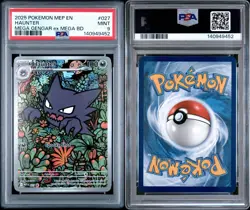 2025 Haunter 027 Pokemon Phantasmal Flames (Mega Battle Deck) Promo PSA 9 - Image 1