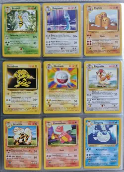 Complete Base Set Non Holos 17-102 Pokemon Cards Pokemon WOTC TCG 1999 LP - Image 1