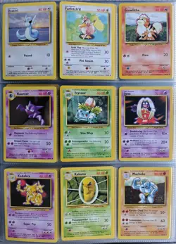 Complete Base Set Non Holos 17-102 Pokemon Cards Pokemon WOTC TCG 1999 LP - Image 3