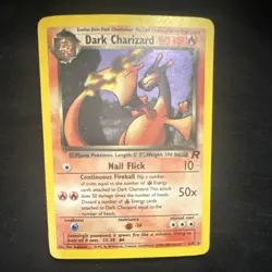 Pokemon Dark Charizard Team Rocket 4/82 Rare 80 HP English 2000 Vintage Card - Image 1