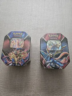 Pokemon Zacian V & Zamazenta V 2020 Pokemon TCG Tins New Sealed - Image 1