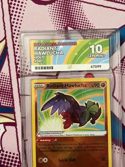 Pokemon TCG - Radiant Hawlucha 081/189 - Astral Radiance - Graded - ACE 10 - Image 2