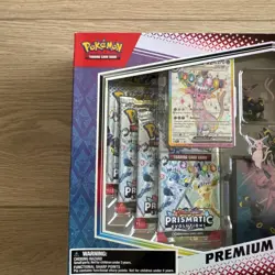 ✅Pokemon TCG Prismatic Evolutions Premium Figure Collection✅Small Creased Box - Image 2