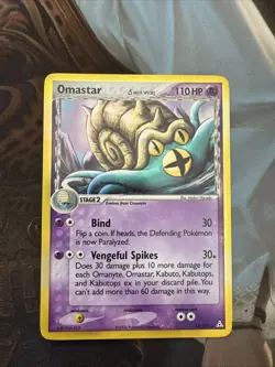 2006 Pokemon EX Holon Phantoms Omastar (Delta Species) #13/110 - Image 1