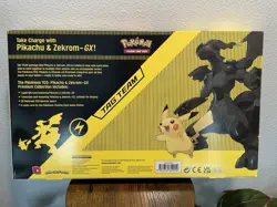 2021 Pokemon TCG Pikachu and Zekrom GX Tag Team Premium Collection Box SEALED - Image 2