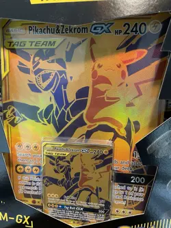 2021 Pokemon TCG Pikachu and Zekrom GX Tag Team Premium Collection Box SEALED - Image 4