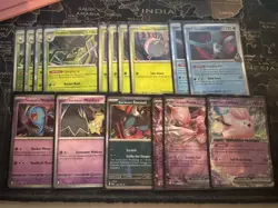 Pokemon TCG Team Rocket's Spidops & Mewtwo Ex Tournament Ready Deck and sleeves - Image 3