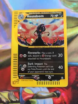 Houndoom Aquapolis Holo Rare 2002 H11/H32 MP Pokemon TCG - Image 1