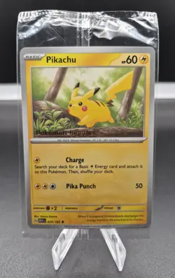 Pikachu Pokemon Together Stamped Promo #25 Scarlet & Violet 151 SEALED NM - Image 1