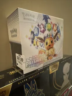 Pokemon Scarlett & Violet Prismatic Mega Evolution Black Bolt White Flare 5 ETB - Image 2