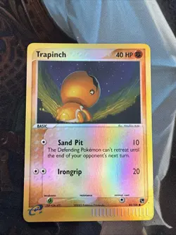 Pokemon: Trapinch #82/100 Reverse Holo Sandstorm 2003 E-Series Vintage - NM - Image 1