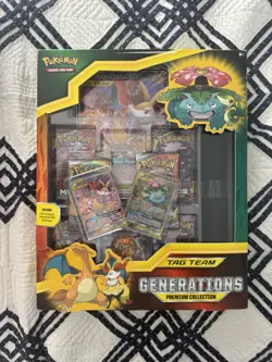Pokemon TCG Generations Tag Team Premium Collection Sealed Damaged Box 820650804205 - Image 1