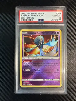 2022 POKEMON SWORD & SHIELD LOST ORIGIN #069/196 RADIANT GARDEVOIR PSA 10 - Image 1