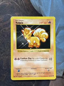 Vulpix - Shadowless - 68/102 Base Set - Pokemon TCG - 1999 - Image 1