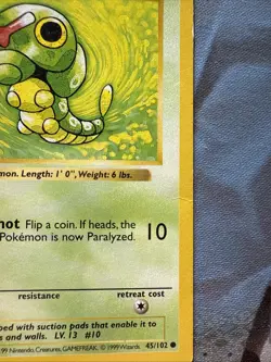 Caterpie - Shadowless - 45/102 Base Set - Pokemon TCG - 1999 - Image 2