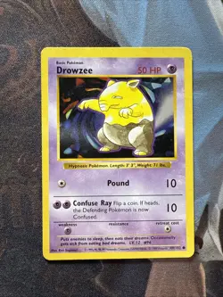 Drowzee - Shadowless - 49/102 Base Set - Pokemon TCG - 1999 - Image 1