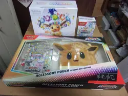 POKEMON PRISMATIC EVOLUTIONS POUCH & ETB + BUNDLE SEALED BOX LOT - Image 1