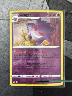 LP Pokemon Gengar SWSH11: Lost Origin 066/196 Reverse Holo - Image 1