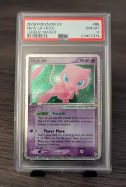 Pokemon Mew ex 88/92 Legend Maker PSA 8 NM-MT - Image 1