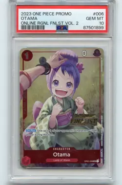 One Piece OP01-006 Otama 2023 Online Regional Finalist V2 Promo Alt Art PSA 10 - Image 1
