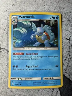 Wartortle 34/214 Unbroken Bonds (Premium Collection Cosmos Holo Pokemon Card NM - Image 1