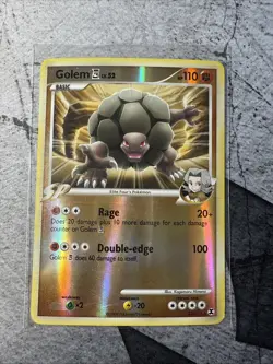 Pokemon Golem 23/111 Rising Rivals Reverse Holo Rare Card - Image 1