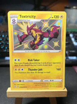 Toxtricity - SV042/SV122 - Pokemon Shining Fates Sword Shield Shiny Rare Card NM - Image 1