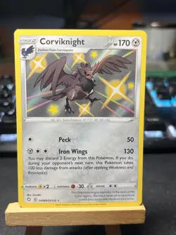 Corviknight - SV089/SV122 - Pokemon Shining Fates Sword Shield Shiny Rare NM - Image 1