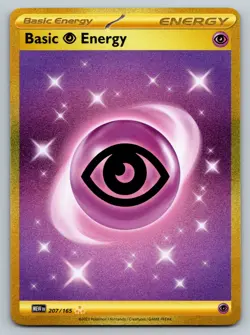 Pokemon TCG Psychic Energy Scarlet & Violet Basic Card 207/165 Gold - Image 1