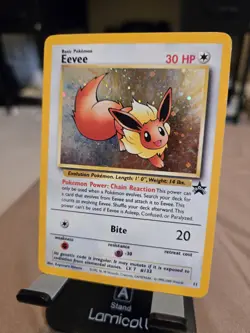2000 Pokemon Promos - Wizards Black Star Eevee #11 Heavy Play - Image 2