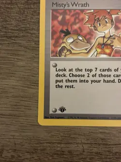 Pokemon TCG Misty's Wrath Trainer Gym Heroes 1st Edition Uncommon 114/132 WOTC - Image 2