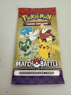 2023 McDonald's Pokemon Match Battle Trading Card Game 4 Additional Game Cards - Image 1