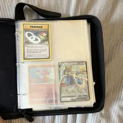 Pikachu Pokemon binder + all of the cards inside + all of these sleeves inside - Image 3