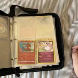 Pikachu Pokemon binder + all of the cards inside + all of these sleeves inside - Image 5