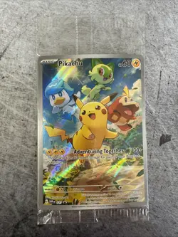Pikachu 027 Sv: Scarlet & Violet Holo SEALED PROMO Pokemon Card - Image 1