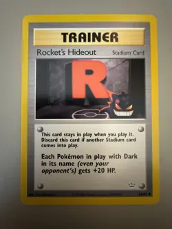 Rocket's Hideout Neo Revelation 63/64 NM Pokemon TCG Card - Image 1