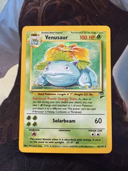 Venusaur 18/130 Holo Rare Base Set 2 Pokemon Card - Image 1
