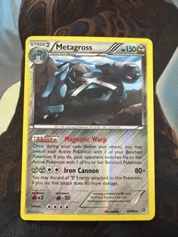 Metagross 49/98 Reverse Holo Rare Ancient Origins Pokemon Card - Image 1