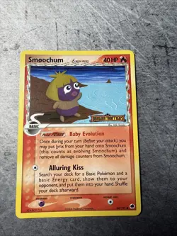 Smoochum 64/101 EX Dragon Frontiers Reverse Holo Stamped Pokemon Card - Image 1