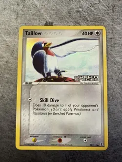 Pokemon Card - Taillow Delta Species 86/113 Common Reverse Holo Stamped - Image 1