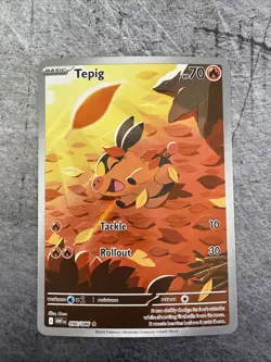 Pokemon TCG Tepig Holo Illustration Rare Card 096/086 Sv: White Flare - Image 1
