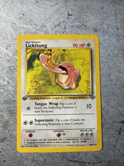 Lickitung 38/64 Uncommon Jungle 1st Edition Non Holo Pokemon Card - Image 1