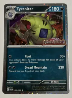 Pokemon Tyranitar 135/193 STAMPED Paldea Evolved Special Collection PROMO NM TCG - Image 2