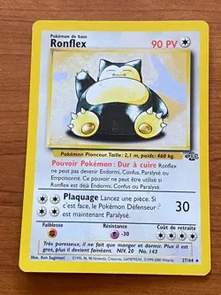 CARTE Pokemon Ronflex 27/64 Jungle WIZARDS VERSION FRANCAISE - Image 1