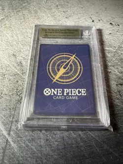 2025 ONE PIECE OP10 ROYAL BLOOD 119 MANGA ALT ART TRAFALGAR LAW BGS 10 Pristine - Image 2