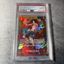 PSA 10 Portgas D. Ace Alternate Art (SP) OP02-013, Two Legends, One Piece 2024 - Image 1