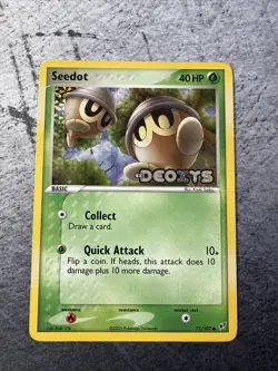 Seedot 71/107 - Reverse Holo Rare STAMPED EX Deoxys - Pokemon Card TCG NM - Image 1