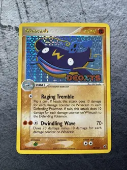 Pokemon Card - Whiscash Deoxys 28/107 Reverse Holo Stamped - Image 1