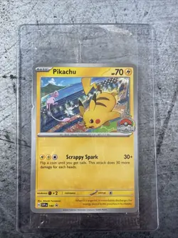 Pikachu Pokemon Scarlet & Violet Black Star SVP 190 Factory Sealed Promo Card - Image 1